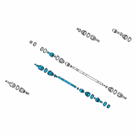 OEM 2018 Kia Soul EV Joint Assembly-Constant Diagram - 49500E4000