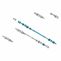 OEM 2018 Kia Soul EV Joint Assembly-Constant Diagram - 49501E4000