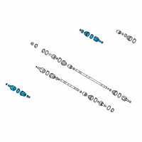 OEM 2017 Kia Soul EV Joint Kit-Front Axle Differential Diagram - 49582E4000
