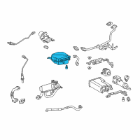 OEM 2017 Toyota Avalon Vapor Filter Diagram - 77746-06020