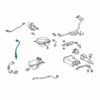 OEM 2013 Toyota Avalon Lower Oxygen Sensor Diagram - 89465-06260