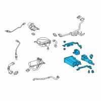 OEM 2018 Lexus ES300h Charcoal Canister Assembly Diagram - 77740-33200