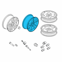 OEM 2022 Ford Edge Wheel, Alloy Diagram - KT4Z-1007-C