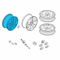 OEM Ford Edge Wheel, Alloy Diagram - FT4Z-1007-K