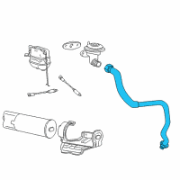 OEM Ford Excursion EGR Tube Diagram - 1C3Z-9D477-AA