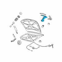 OEM 2004 Pontiac GTO Latch, Hood Secondary Diagram - 92050992