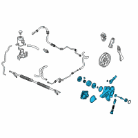 OEM Honda Ridgeline Pump Sub Assembly, Power Steering Diagram - 56110-RN0-A54