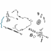 OEM 2013 Honda Pilot Hose, Oil Tank Diagram - 53733-SZA-A01