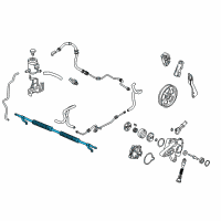 OEM Honda Pilot Cooler, Power Steering Oil Diagram - 53765-SZA-A51