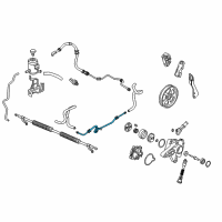 OEM 2013 Honda Pilot Pipe B, Return Diagram - 53779-SZA-A04