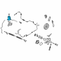 OEM 2011 Honda Pilot Tank, Power Steering Oil Diagram - 53701-SZA-A01