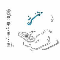 OEM 2011 Kia Forte Koup Filler Neck & Hose Assembly Diagram - 310301M800