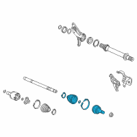 OEM Acura MDX Joint Set, Outboard Diagram - 44014-TZ5-A31