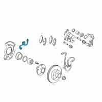 Genuine Toyota Camry Brake Hose diagram