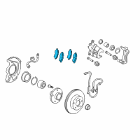 OEM 2015 Toyota Camry Front Pads Diagram - 04465-07010