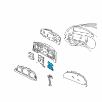 OEM 2004 Mercury Sable Instrument Cluster Diagram - 1F1Z17360AA