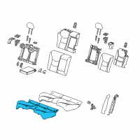 OEM 2018 Chevrolet Volt Seat Cushion Pad Diagram - 84629608