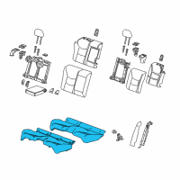 OEM 2016 Chevrolet Volt Seat Cushion Pad Diagram - 23371113