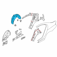 OEM 2013 BMW 535i xDrive Cover, Wheel Housing, Rear Left Diagram - 51-71-7-186-729