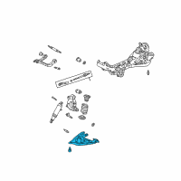 OEM 2002 Pontiac Aztek Rear Lower Suspension Control Arm Assembly Diagram - 25795978