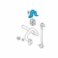 OEM Lexus ES250 Bracket, STABILIZER Diagram - 48824-06130