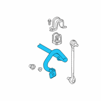 OEM 2019 Toyota Avalon Stabilizer Bar Diagram - 48811-07030