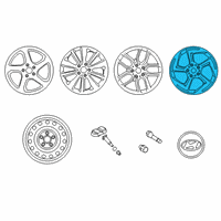 OEM Hyundai Veloster Rim Wheel Diagram - 52910-J3350