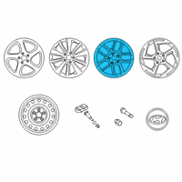 OEM Hyundai Veloster Wheel Rim Diagram - 52910-J3250