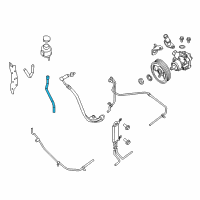 OEM Nissan NV3500 Hose-Return, Power Steering Diagram - 49725-1PD0A