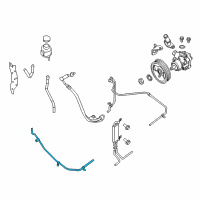 OEM Nissan NV3500 Tube Assembly Power Steering Diagram - 49726-9JJ0A