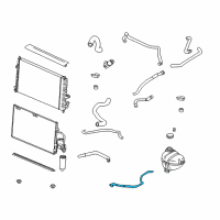 OEM 2003 Saturn LW300 Engine Coolant Recovery Hose Diagram - 22682835