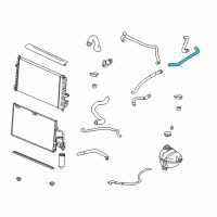 OEM 2003 Saturn L300 Hose, Heater Outlet Diagram - 90573890