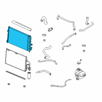 OEM 2001 Saturn L300 Radiator Assembly Diagram - 22731134