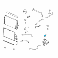 OEM 2002 Saturn L100 Cap, Coolant Recovery Reservoir Diagram - 22665426