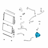 OEM Saturn LW2 Reservoir Asm, Coolant Recovery Diagram - 22681007