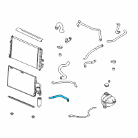 OEM Saturn L300 Engine Coolant Recovery Hose Diagram - 9128038