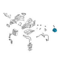 OEM Kia Sedona Motor Assembly-Blower, Rear Diagram - 1K55261R07