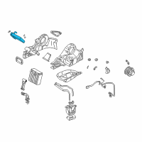 OEM Kia Sedona Heater Core Assembly Diagram - 1K55261R01