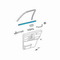 OEM 2003 Lincoln Town Car Belt Weatherstrip Diagram - 2W1Z-5425860-AA