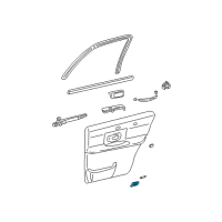 OEM 2011 Lincoln Town Car Courtesy Lamp Diagram - 3W1Z-13734-AA