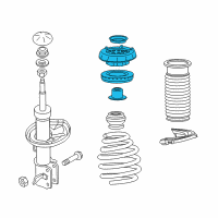 OEM 2015 Chevrolet Volt Strut Mount Diagram - 22809842