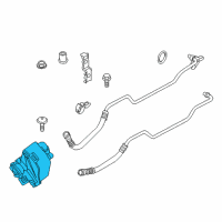 OEM 2013 BMW 135i Automatic Transmission Oil Cooler Diagram - 17-21-7-551-647