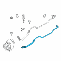 OEM BMW 325xi Oil Cooling Pipe Inlet Diagram - 17-22-7-577-635