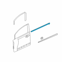 OEM 2010 Honda Civic Molding Assy., R. FR. Door Diagram - 72410-SNE-A02