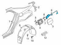 OEM Hyundai Genesis Opener Assembly-Fuel Filler Door Diagram - 81590-B1000