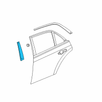 OEM Chrysler APPLIQUE-B Pillar Diagram - 57010389AE