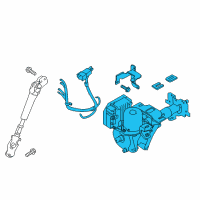 OEM 2017 Nissan Leaf Column-Steering Tilt Diagram - 48810-4NP0A