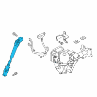 OEM Nissan Leaf Joint Assy-Steering Column, Lower Diagram - 48080-3NA0A