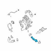 OEM 2020 Ford F-250 Super Duty Exhaust Pipe Diagram - LC3Z-9G437-A