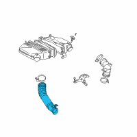 OEM Toyota RAV4 Air Tube Diagram - 17750-28010